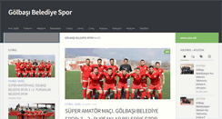 Desktop Screenshot of golbasibelediyespor.org