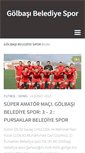 Mobile Screenshot of golbasibelediyespor.org